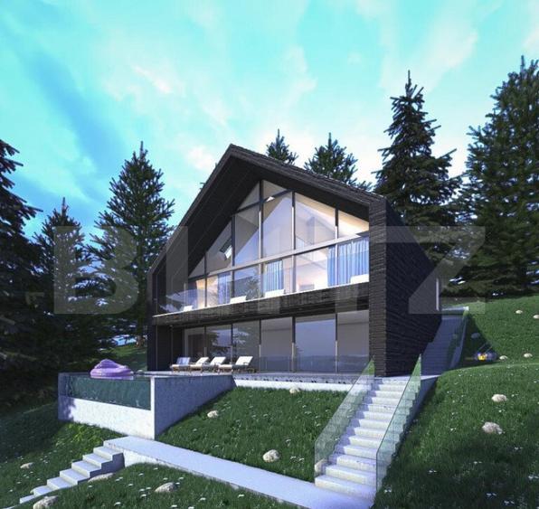 Cabana moderna, 6 camere, 400 mp, zona Muntele Rece - 9