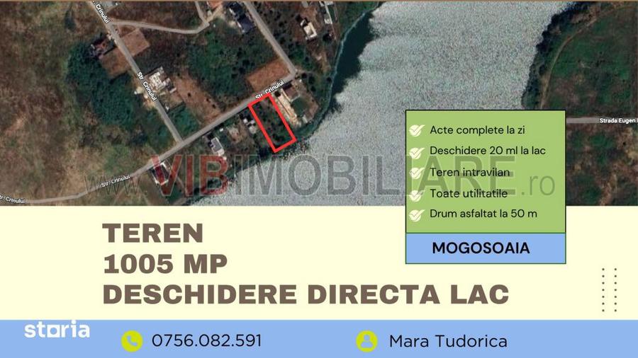 Teren cu deschidere la lacul Mogo?oaia | 1005 mp | Deschidere 20 ml | - 4
