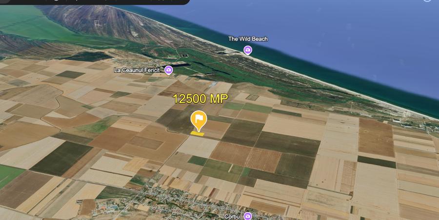 Teren agricol extravilan de 12500 mp, în Corbu