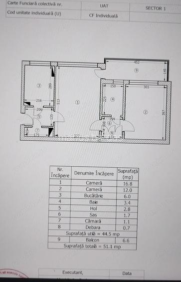 Apartament cu 2 camere Bazilescu