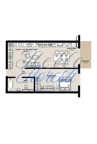 Apartament 2 camere , 48 MP, Ansamblu in constructie, zona Bulgaria, Cluj