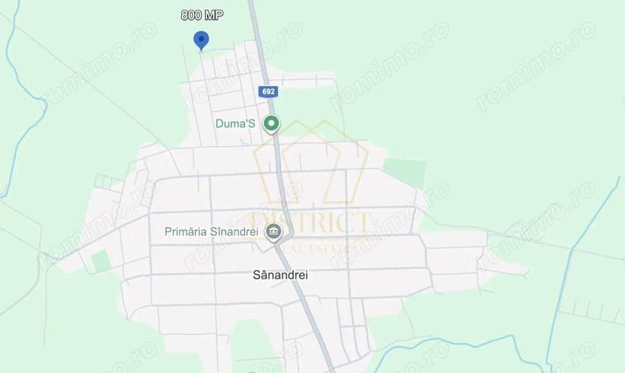 Teren intravilan 800 mp | Sanandrei - 1