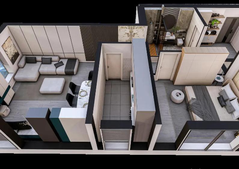 Apartament 2 camere O.B.A Luxury Plus - Tomis Plus - 5