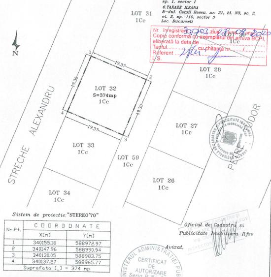 Teren Tunari/374mp - vis a vis Amber Gardens + Proiect Duplex - 1