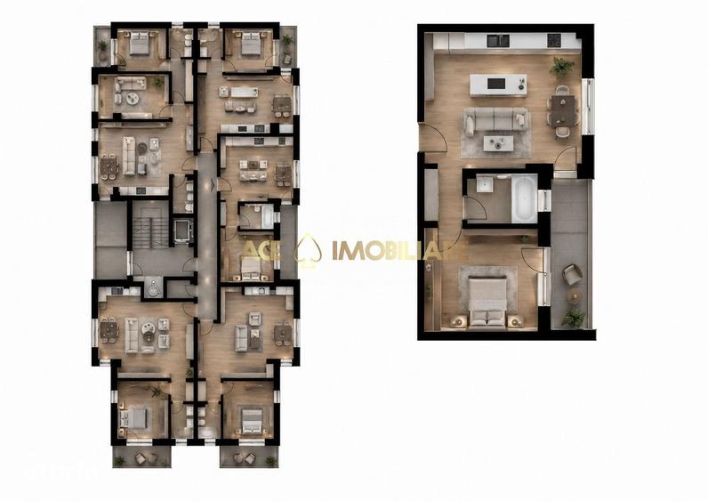 Apartament cu 2 camere în Theodor Pallady