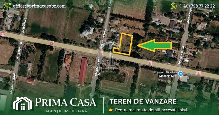 Teren Construcții intravilan de 1300 mp, în Călțuna