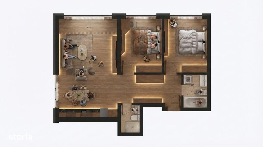 Apartament 3 camere, fa?ada ventilata , 2 aparate AC incluse - Chiajna - 3
