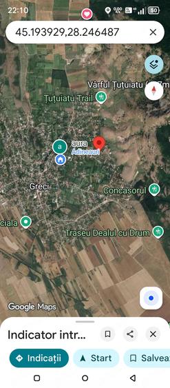 Teren de 1467 mp, în Greci