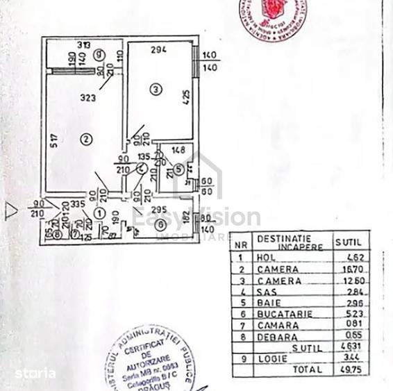 Apartament cu 2 camere decomandat în Tei