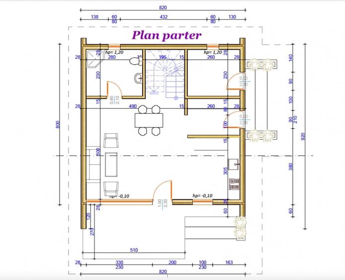 Casă individuală cu 4 camere cu Canalizare în Plaiu Șarului