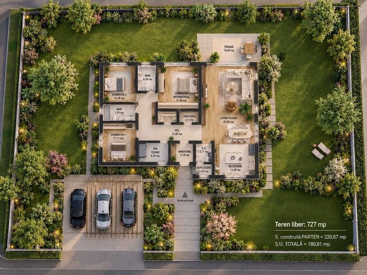 Teren Construcții intravilan de 727 mp, în Corbeanca