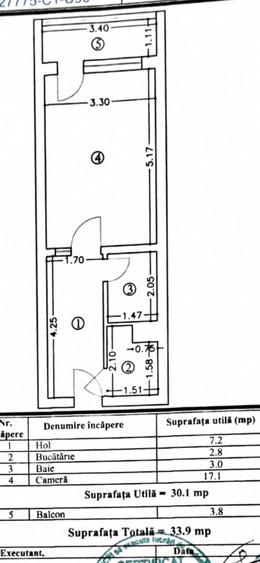Abator - Garsoniera , et 3/4, suprafata 34 mp - 9