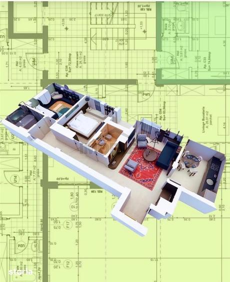 Apartament cu 3 camere în Lipovei