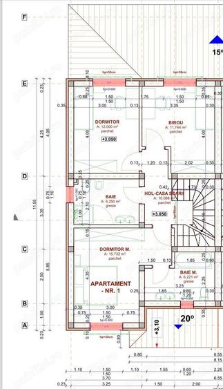 Duplex cu 5 camere cu Canalizare în Chișoda