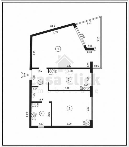Apartament 2 camere, Mazepa 1, etaj 2 – zonă premium - 10