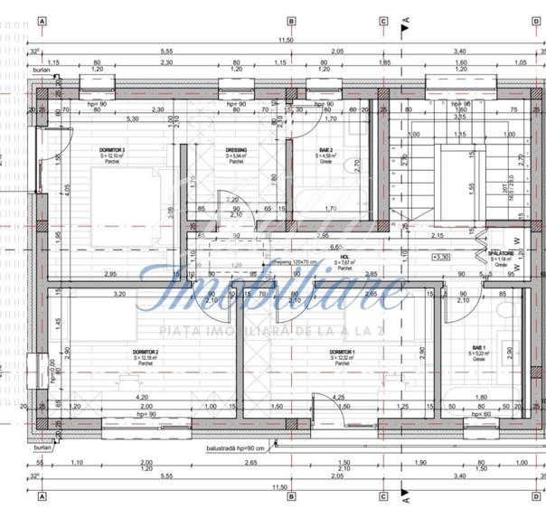 Duplex cu 4 camere cu Canalizare în Câmpului