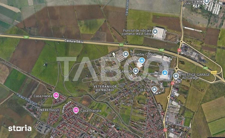 Teren de 6500 mp, în Veterani
