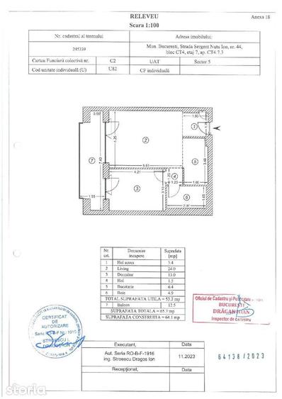 Apartament cu 2 camere în 13 Septembrie