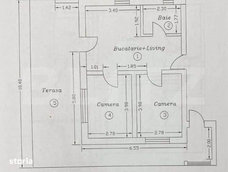 Apartament 3 camere | 45 mp | Terasa si 2 Parcari Incluse - 2
