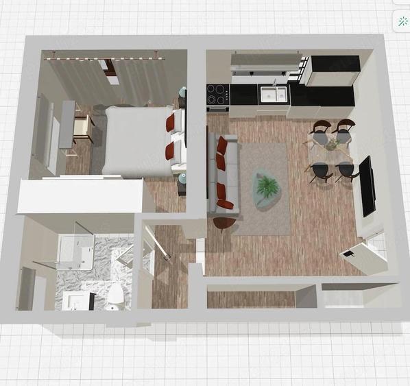 Apartament cu 2 camere decomandat în Central