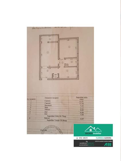 Apartament cu 2 camere circular în