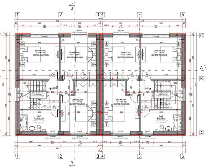 VILA SPATIOASA, 6 CAMERE (165MP. UTILI+140MP CURTE LIBERA) - 2