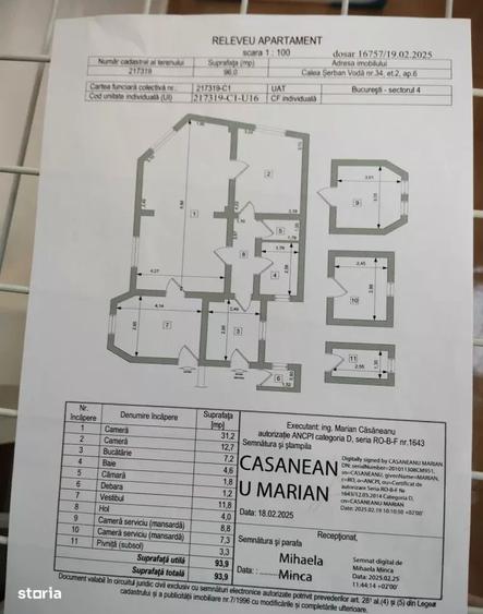 Apartament cu 2 camere decomandat în Central