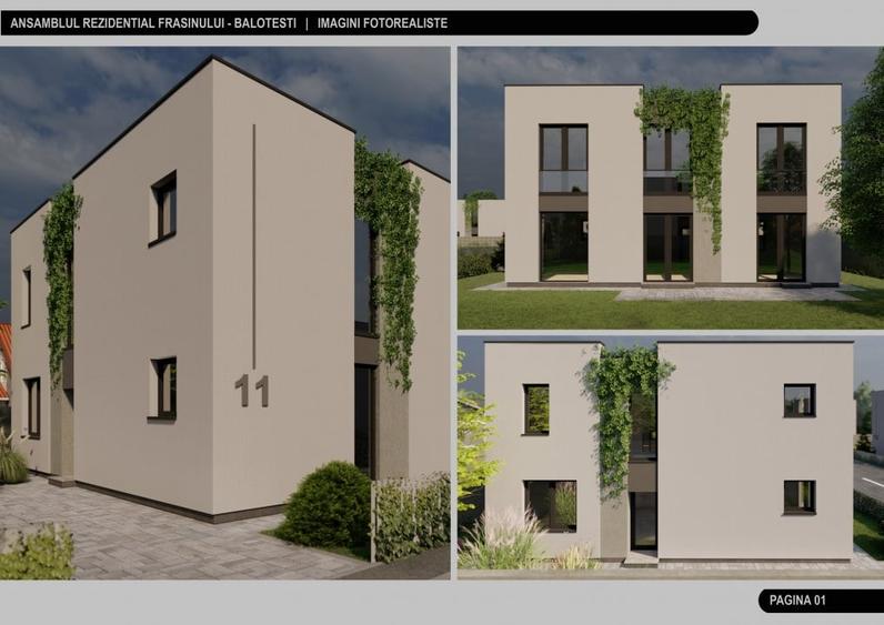Casă individuală cu 5 camere cu Teren 511 Mp în Balotești