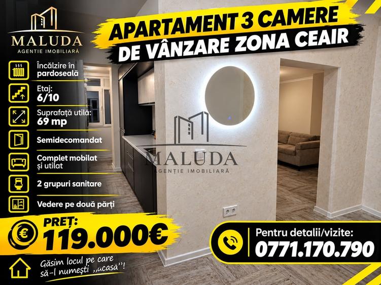De vânzare | 3 camere cf. 1 semidecomandat | Zona Centrală - 1