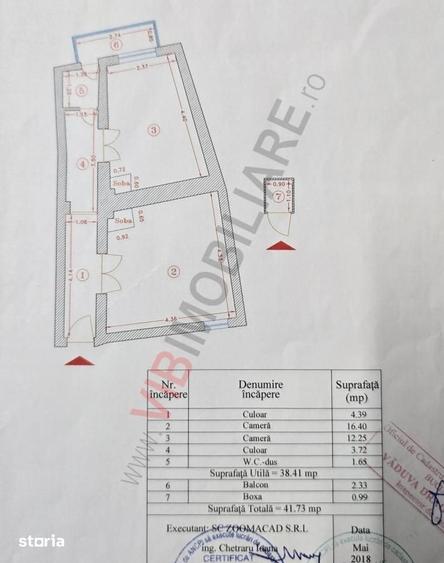 Apartament cu 2 camere decomandat, mobilat în Victoriei