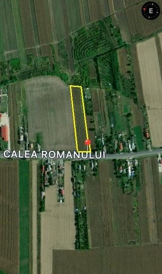 Teren agricol intravilan de 6668 mp, în Bogdan Vodă