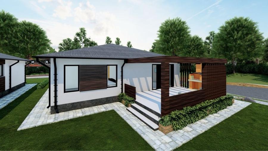 Casă cu 4 camere cu Teren 444 Mp în Golești