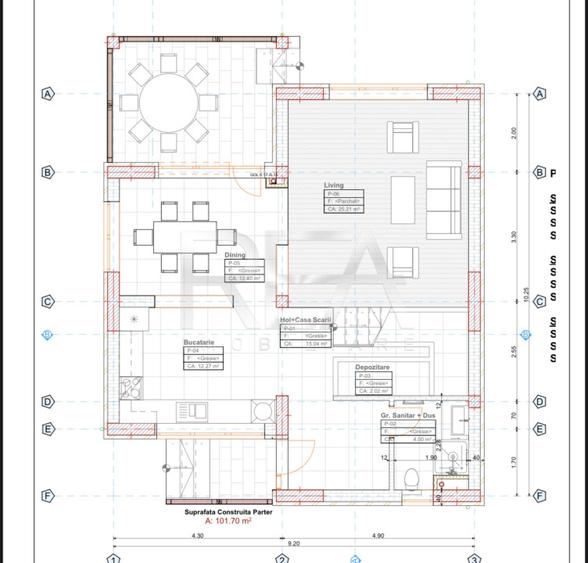 Duplex cu 4 camere cu Canalizare în Voluntari