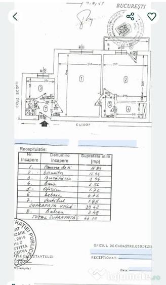 Apartament cu 2 camere semidecomandat în Gara de Nord