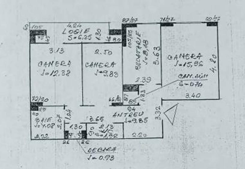 Apartament cu 3 camere decomandate, 68mp, etaj intermedeiar, finisat, cu 2 bai, zona I.Mester - 1