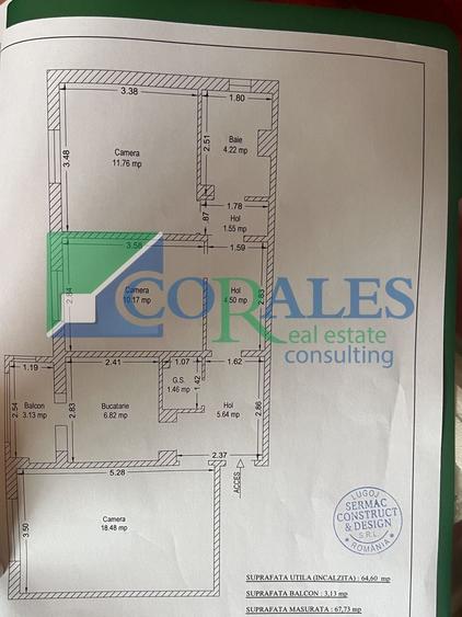 Apartament cu 3 camere decomandat în Steaua