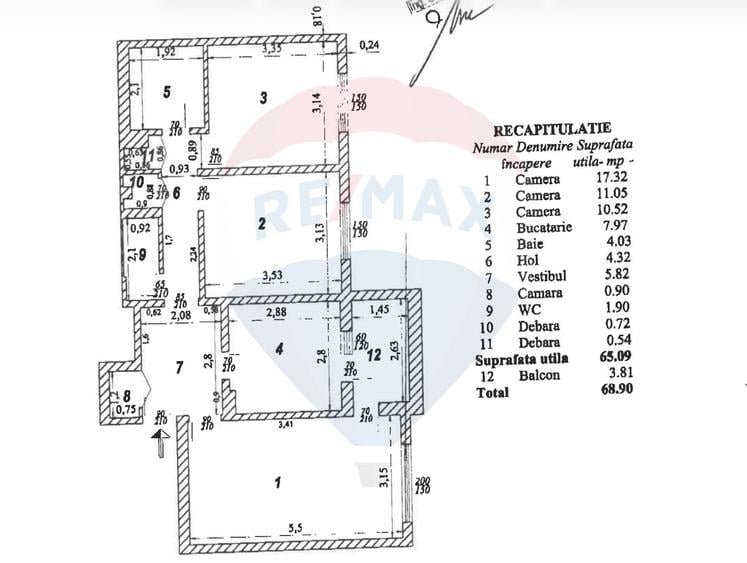 Apartament cu 3 camere decomandat în Crângași