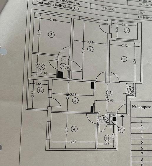 Apartament cu 4 camere decomandat în Rahova