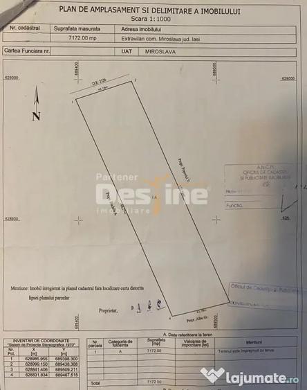 COMISION 0% Valea Ursului, TEREN EXTRAVILAN 7172 mp, 16 euro - 1