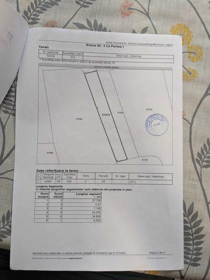 Teren de 415 mp, în Adjudu Vechi