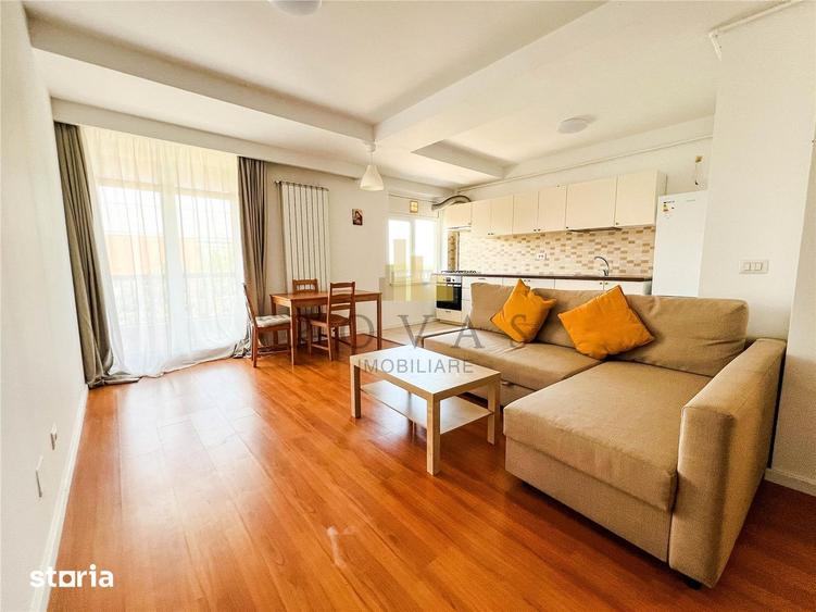 Apartament cu 2 camere semidecomandat, mobilat în Nordului