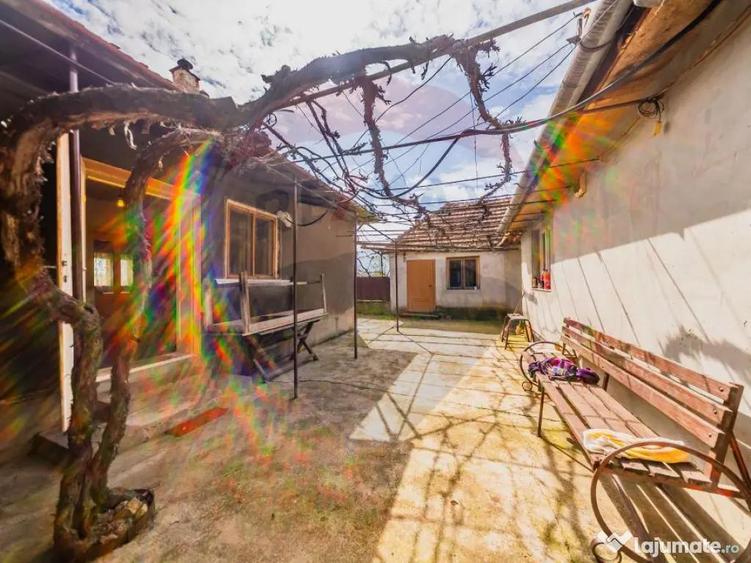 Casă cu 2 camere cu Teren 4500 Mp în Cărand