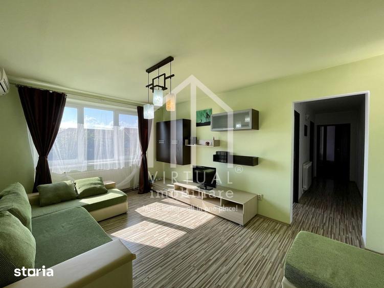 Apartament cu 3 camere, mobilat în Central