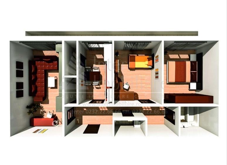 Apartament 3 camere Centru Civic , 70 metri, etaj 5 Cod:162848 - 1