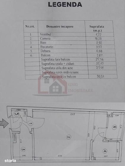 Garsonieră semidecomandată în Costin Georgian