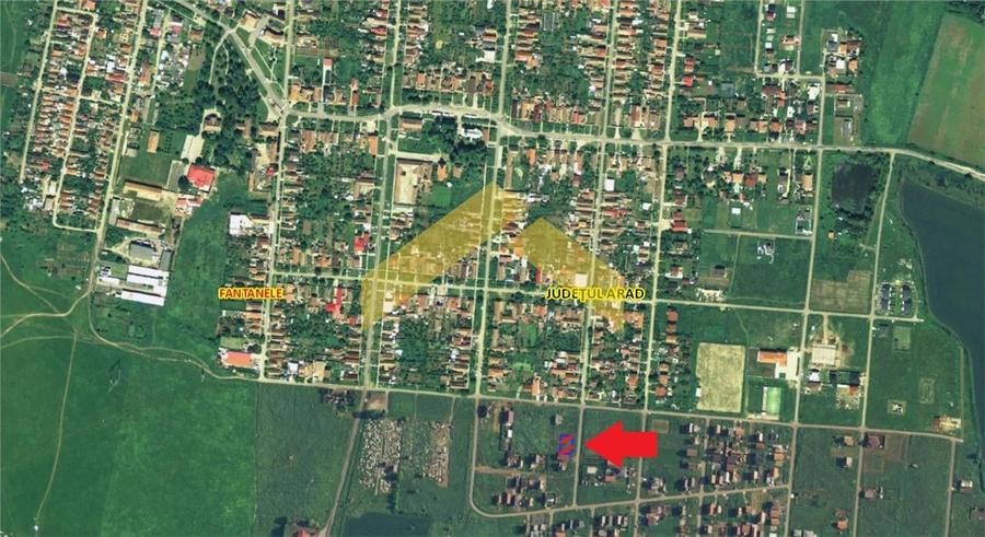 Teren Construcții intravilan de 500 mp, în Fântânele