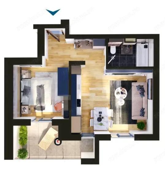 COMISION 0 | Apartament 2 camere, 47 mp, Calea Torontalului - 3