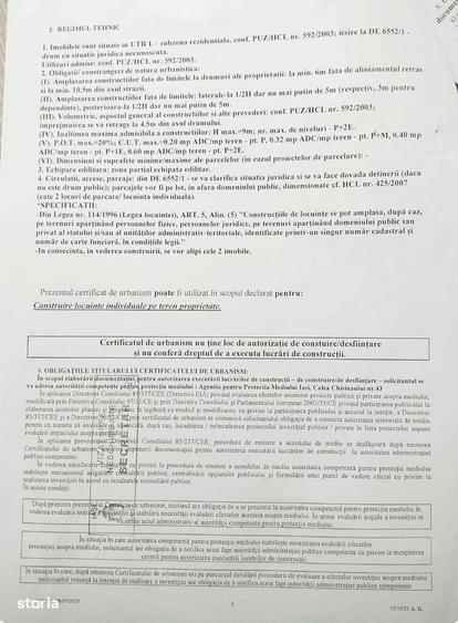 Teren Bucium Iasi Intravilan Posibiliata rate la Notar - 1