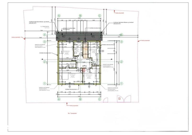 Casă cu 5 camere cu Teren 517 Mp în Dârste