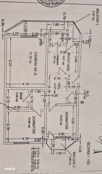 Apartament cu 3 camere decomandat în Ostroveni